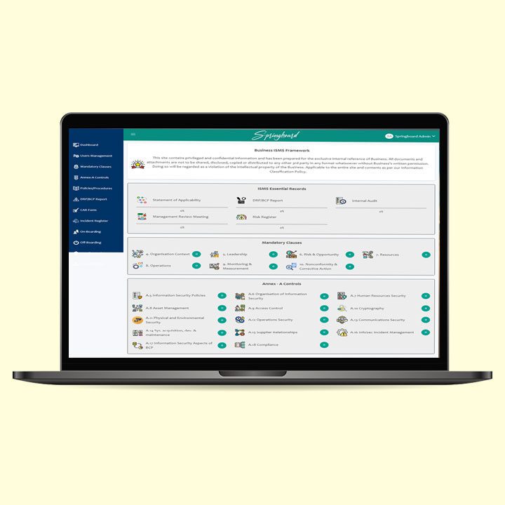 springboard dashboard design