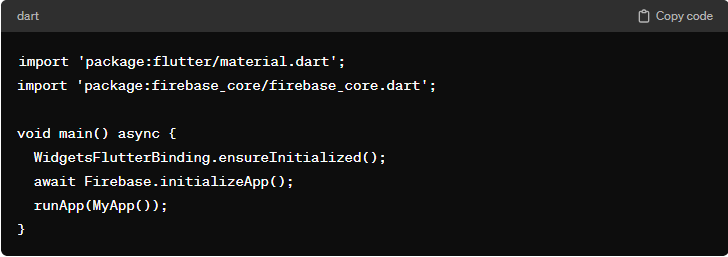 Initialize Firebase